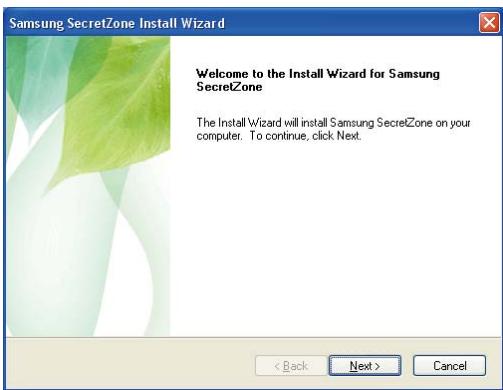 SAMSUNG HX-MT050DA - Samsung SecretZone™ Installation - 4