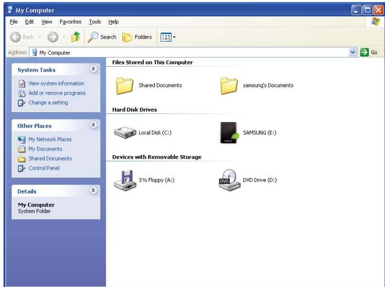 SAMSUNG HX-MT050DA - - Figure 6. In the Windows Explorer, you will see a new Samsung drive - 1