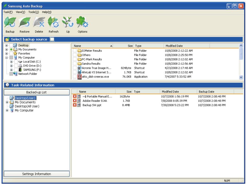 SAMSUNG HX-MT050DA - Restoring Backup Data - 1