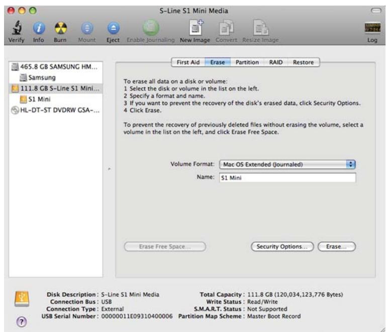 SAMSUNG HX-MT050DA - Following describes formatting in Mac OS X: - 1