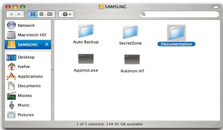 SAMSUNG HX-MT050DA - Figure 8. Macintosh Folders - 1