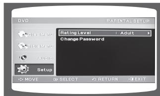 SAMSUNG MM-D430D - Setting Parental Controls (Rating Level) - 3