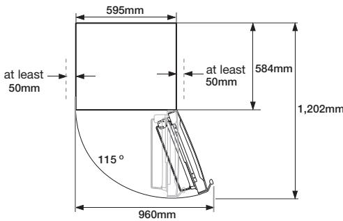 SAMSUNG RL-56 - Selecting the best location for the refrigerator - 2