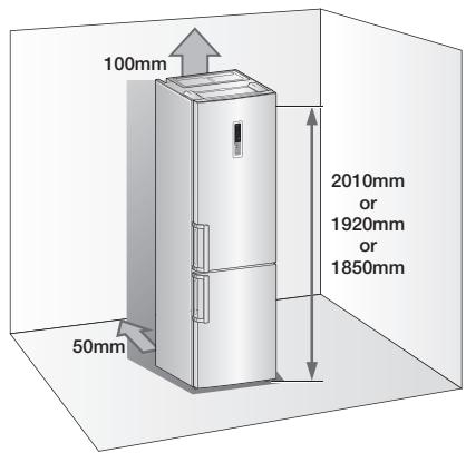 SAMSUNG RL-56 - Selecting the best location for the refrigerator - 1