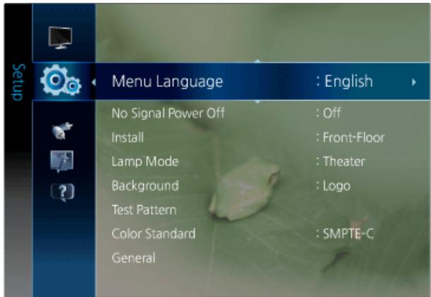 SAMSUNG SP-A8000 - 3-6-2. Setup - 1