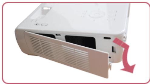 SAMSUNG SP-M251 - Replacing and Cleaning the Filter - 1