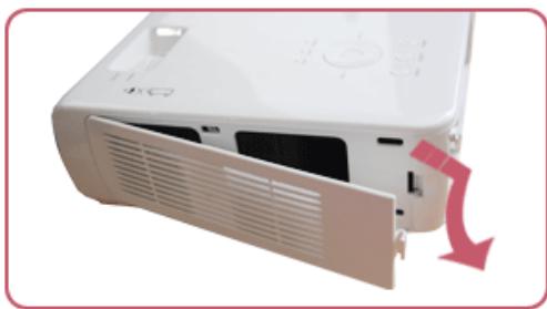 SAMSUNG SP-M256 - Replacing and Cleaning the Filter - 1