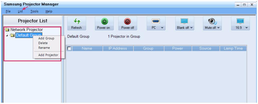 SAMSUNG SP-M256 - 3-6-2. Projector Management using PC Software - 3