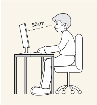 SAMSUNG T20A350 - Maintaining the Correct Posture when Using this Product - 1