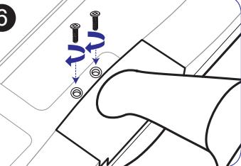 SAMSUNG T20A350 - Installing the Stand - 7