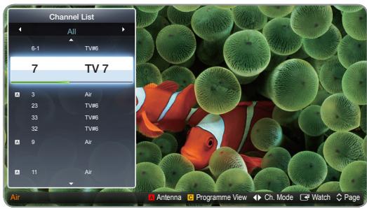 SAMSUNG T20A350 - CONTENT  Watch TV  Channel List  ENTER - 1