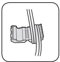 SAMSUNG DA-E670 - INSTALLATION DU TORE DE FERRITE SUR LE CÂBLE D'ALIMENTATION - 5