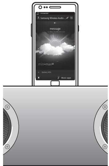 SAMSUNG DA-E750 - USING THE DOCKING MODE WITH SAMSUNG GALAXY AND APPLE DEVICES - 2