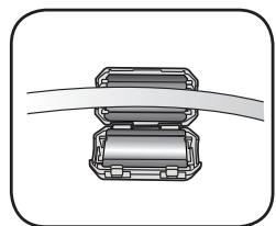 SAMSUNG DA-E750 - ANBRINGEN DES FERRIT KERNS AM LAN KABEL - 5