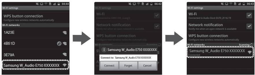 SAMSUNG DA-E750 - To connect the Wireless Audio with Dock through a JBC (JukeBox Connect) Connection - 1