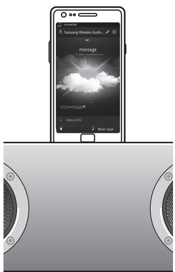 SAMSUNG DA-E750 - UTILIZZO DEL MODO DOCK CON DISPOSITIVI SAMSUNG GALAXY E APPLE - 2