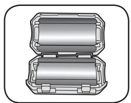 SAMSUNG DA-E750 - INSTALLAZIONE DEL NUCLEO IN FERRITE SUL CAVO LAN - 2