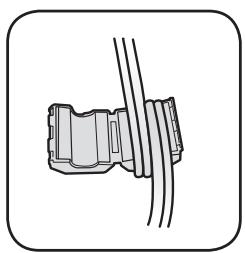 SAMSUNG DA-E750 - INSTALLING THE TOROIDAL FERRITE ON THE POWER CABLE - 5
