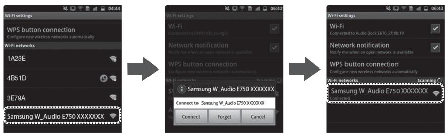 SAMSUNG DA-E750 - Das Kabellose Audio System mit Docking Station mit Hilfe einer WPS PIN anschließen - 1