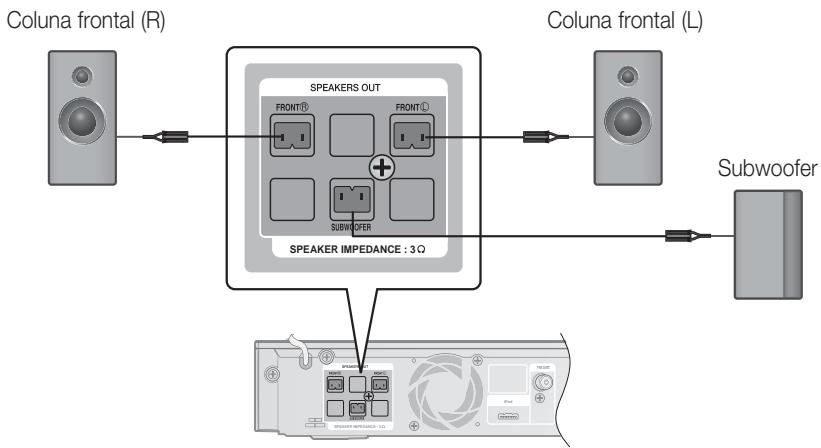 SAMSUNG HT-C5800 - Ligar as colunas - 2