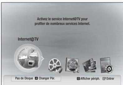 SAMSUNG HT-C5800 - Premiers pas avec internet@tv - 1