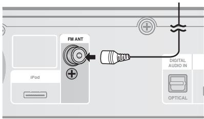 SAMSUNG HT-C5800 - Ligar a antenna FM - 1