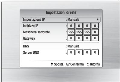 SAMSUNG HT-C5800 - Impostazione di una connessione via cavo - manuale - 1