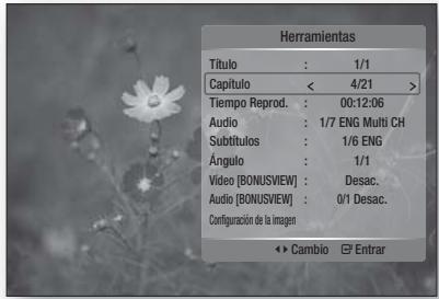 SAMSUNG HT-C5800 - Utilización del botón TOOLS - 2