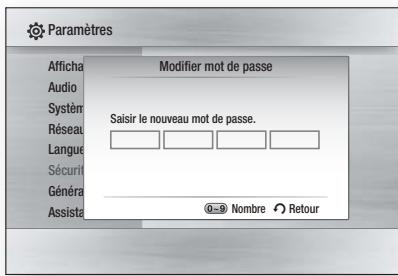 SAMSUNG HT-C5800 - Modifier mot de passe - 1