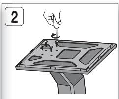 SAMSUNG HT-D5330 - Installation des enceintes sur le socle tallboy - 2