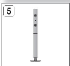 SAMSUNG HT-D5330 - Installation des enceintes sur le socle tallboy - 5