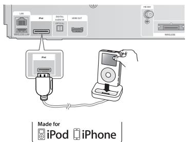 SAMSUNG HT-D5330 - Connecting iPod/Phone Using the Dock - 1