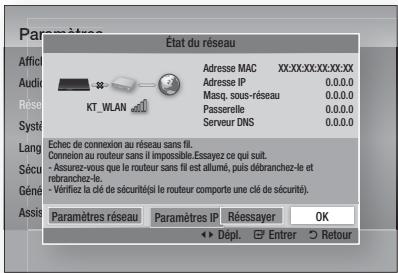 SAMSUNG HT-D5330 - État du réseau - 1