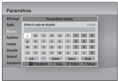 SAMSUNG HT-D5330 - Configuration de la connexion réseau sans fil - auto - 2