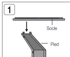 SAMSUNG HT-D5330 - Installation des enceintes sur le socle tallboy - 1