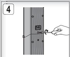 SAMSUNG HT-D5330 - Installation des enceintes sur le socle tallboy - 4