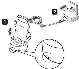 SAMSUNG HT-D5350 - How to charge the Wireless Transmitter - 1