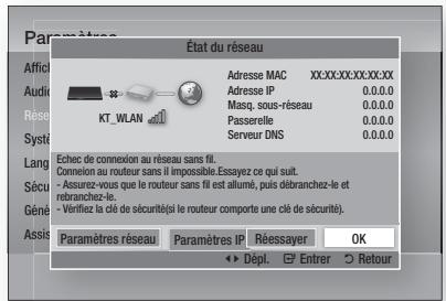 SAMSUNG HT-D5350 - État du réseau - 1