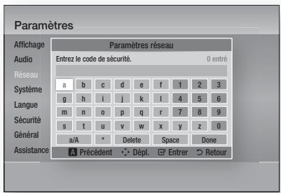 SAMSUNG HT-D5350 - Configuration de la connexion réseau sans fil - Auto - 2