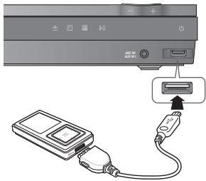 SAMSUNG HT-D555 - Riproduzione di file multimediali utilizzando la funzione Host USB - 1