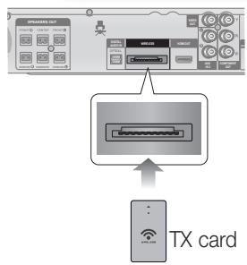SAMSUNG HT-D555 - Connecting the Optional Wireless Receiver Module - 3