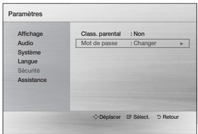 SAMSUNG HT-D555 - Modification du mot de passe - 1