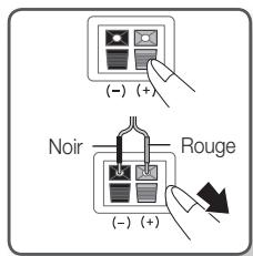 SAMSUNG HT-D555 - Connexion des enceintes - 1