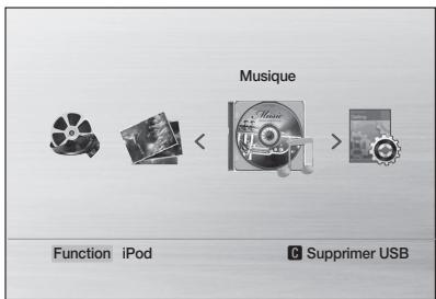 SAMSUNG HT-D555 - Ecouter de la musique (Mode IPOD) - 1