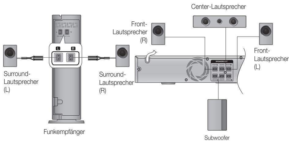 SAMSUNG HT-D555 - Optionales kabelloses Empfangsmodul (Funkempfänger) anschließen - 1