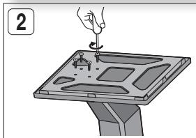 SAMSUNG HT-D555 - Installing the Speakers on the Tallboy Stand - 2