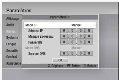 SAMSUNG HT-D6750W - Configuration d'une connexion au réseau sans fil - manuel - 1