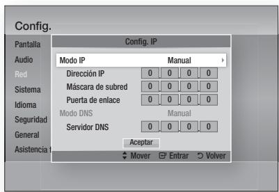 SAMSUNG HT-D6750W - Configuración de la connexion de red inalámbrica - Manual - 1