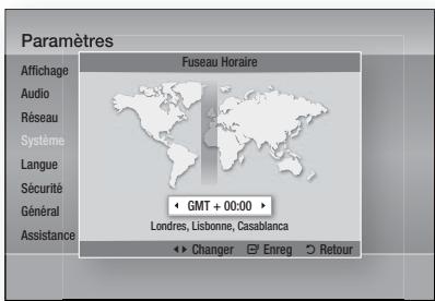 SAMSUNG HT-D6750W - Fuseau horaire - 1