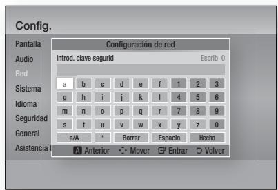 SAMSUNG HT-D6750W - Configuración de la connexion de red inalámbrica - Autom. - 2